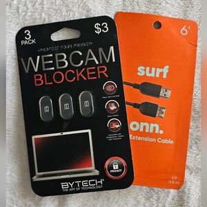 Bytech Webcam Blocker and USB Extension Cable